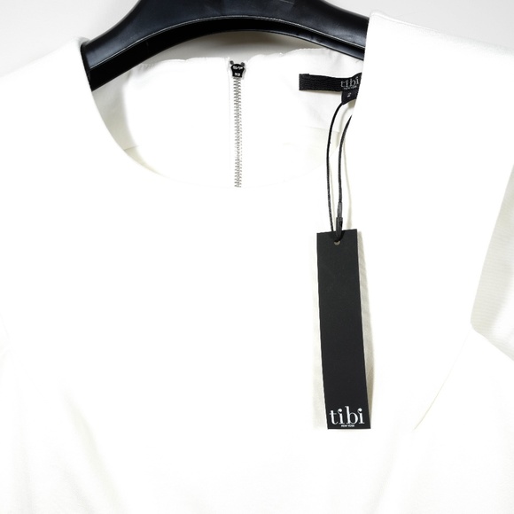 Tibi Macramé Applique Fringe Top (white) Size 2 - Picture 4 of 9